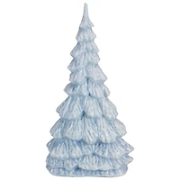 12.5" Blue & White Textured Christmas Tree Tabletop Décor