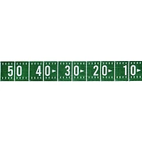 1.5" x 6.6yd. Football Field Wired Faux Linen Ribbon by Celebrate It™ Tailgate
