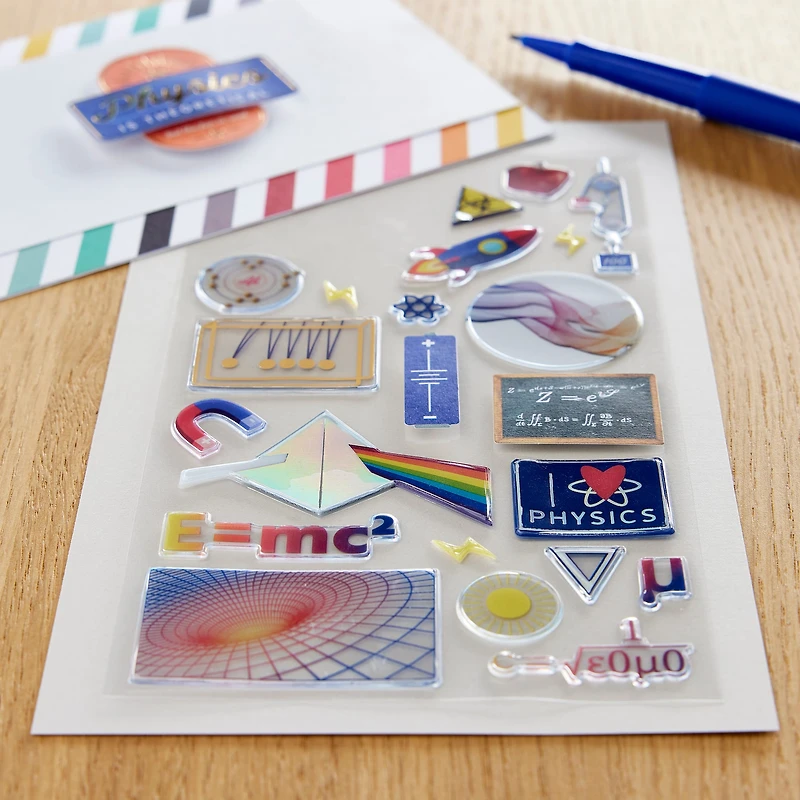 Physics Dimensional Stickers by Recollections™