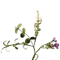 5ft. Purple Blossom & Eucalyptus Mix Coiled Garland by Ashland®