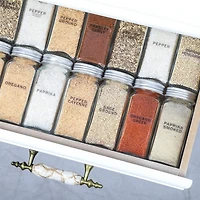 4oz. Glass Spice Jars Set