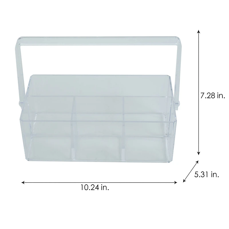 Simplify 7" Cosmetic & Jewelry Holder With Carrying Handle