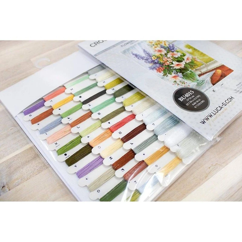 Luca-s Flowers At The Window Counted Cross Stitch Kit