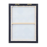 The Novogratz Gray Polystone Modern Framed Wall Art, 24" x 18" x 2"