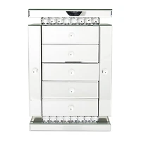 Silver Glam Jewelry Box