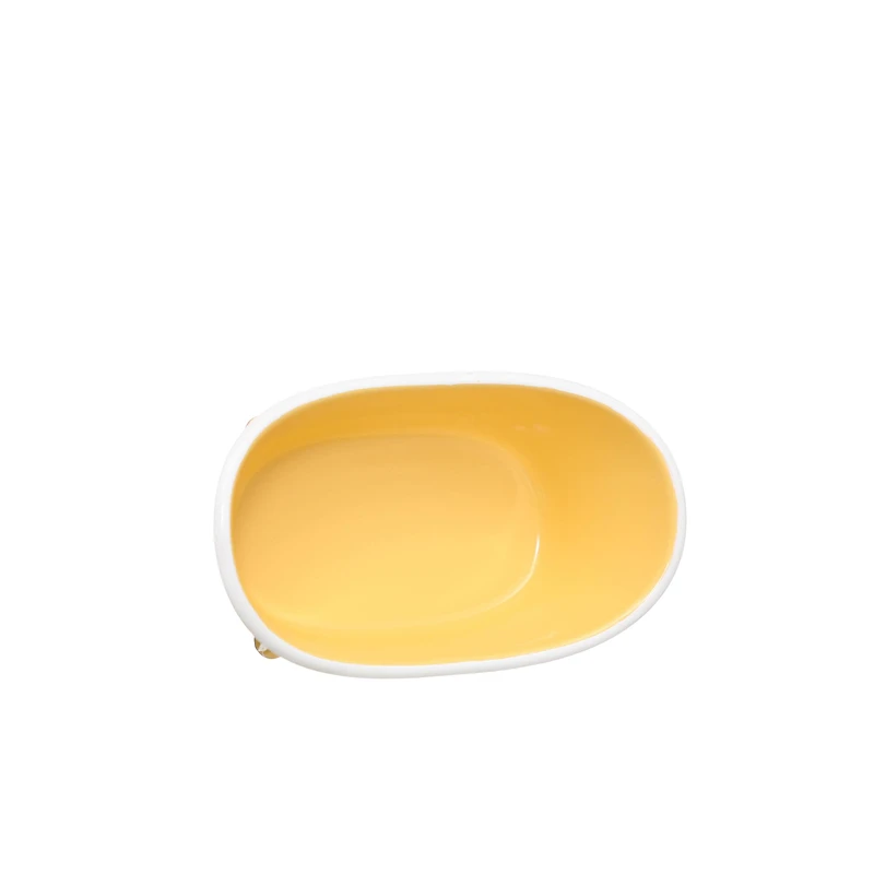 Mini Yellow Metal Tub Decoration by Ashland®