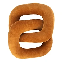 Hello Honey® Gold Cotton Velvet Chain Link Pillow