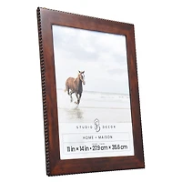 Home Brown with Beaded Edge Wood Wall Frame by Studio Décor