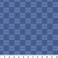 Emma & Mila® Tiles Blue Cotton Fabric By The Yard, 8yd. Bolt