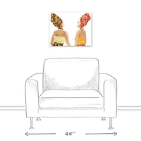 Women In Conversation 20" x 16" Canvas Wall Art