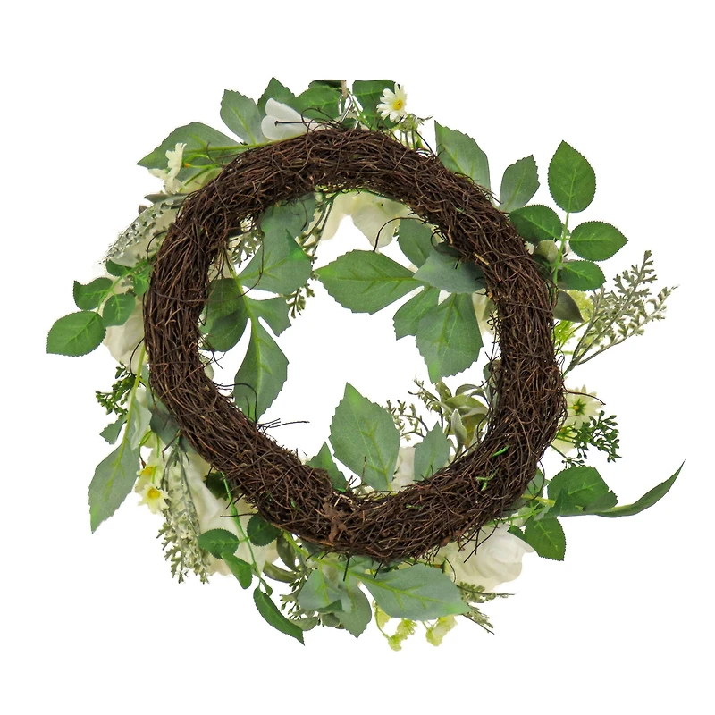 22" Daisy, Peony, & Buttercup Wreath