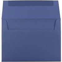 JAM Paper A10 Presidential Blue Recycled Invitation Envelopes