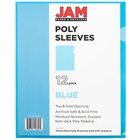 JAM Paper 9" x 11.5" Plastic Sleeve Page Protectors