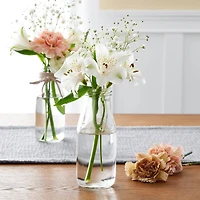 12 Packs: 6 ct. (72 total) 8oz. Glass Milk Bottles with Lids by Ashland®