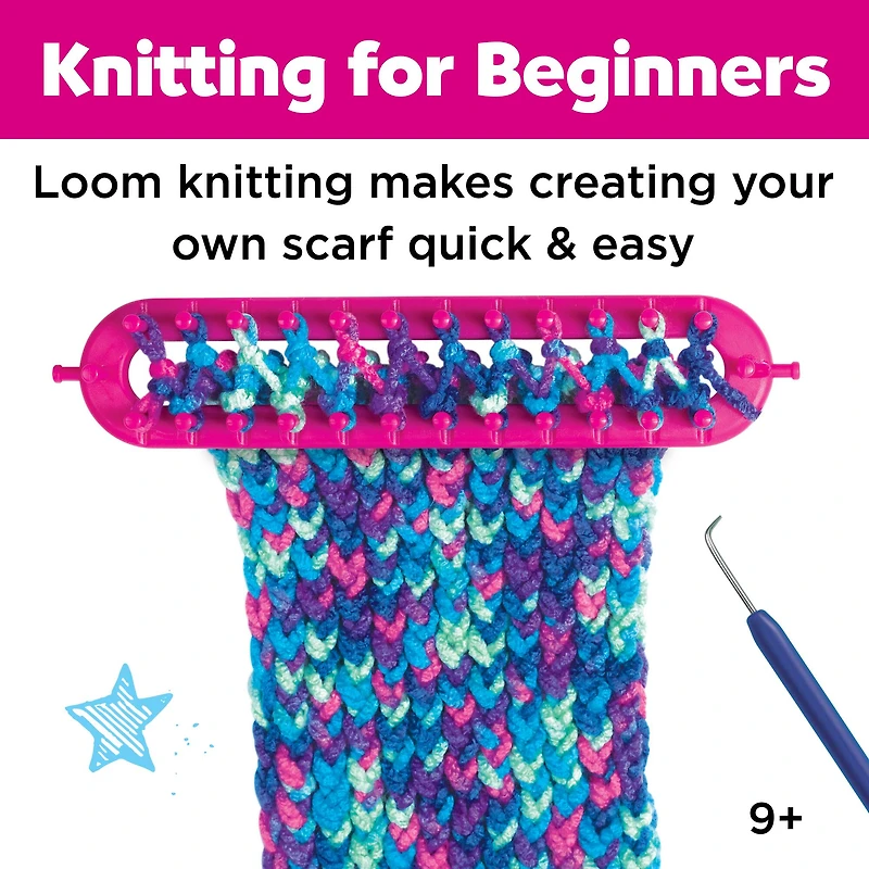 Creativity for Kids Quick Knit Button Scarf Kit