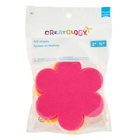 Pink & Yellow Flower Felt Shapes, 15ct. by Creatology™