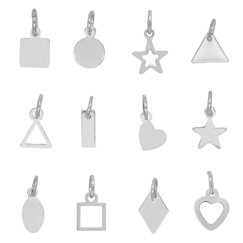 Silver Basic Shapes Charms by Bead Landing™