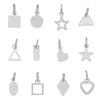 Silver Basic Shapes Charms by Bead Landing™