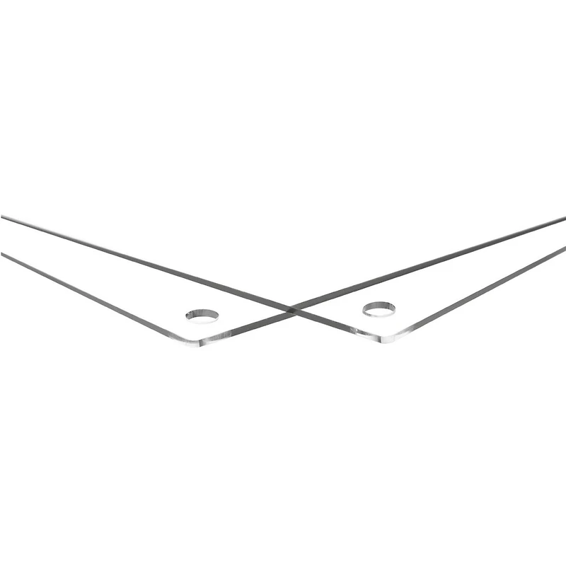 Cool Modern Frames Clear Acrylic Float Frame with Gold Hardware