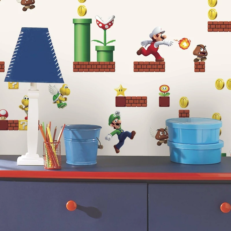 RoomMates Mario Peel & Stick Wallpaper