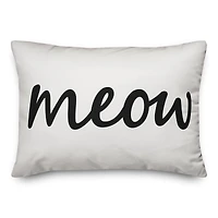 Meow Heart Throw Pillow