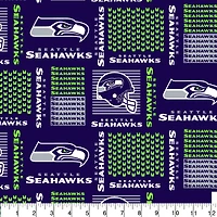 NFL Seattle Seahawks Block Cotton Fabric