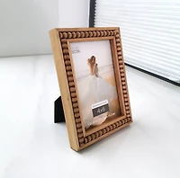 Expressions™ 4" x 6" Natural Beaded Frame by Studio Décor®