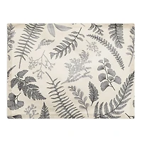 Gray Botanical Cotton Twill Placemat