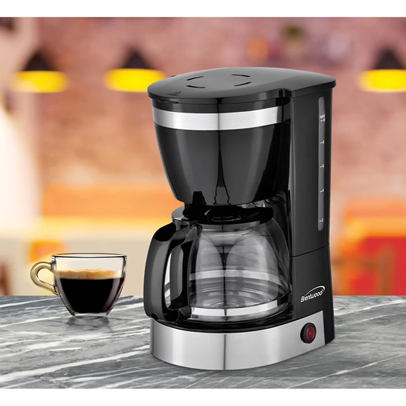 Brentwood 12-Cup Black Coffee Maker