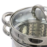 Oster Sangerfield 5qt. Stainless Steel Pasta Pot with Steamer Insert and Basket