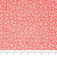 SINGER Pink Leaves Cotton Fabric