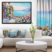 Designart - Sea and Flowers