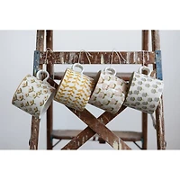 Hello Honey® 12oz. Floral Stoneware Mug Set, 4ct.