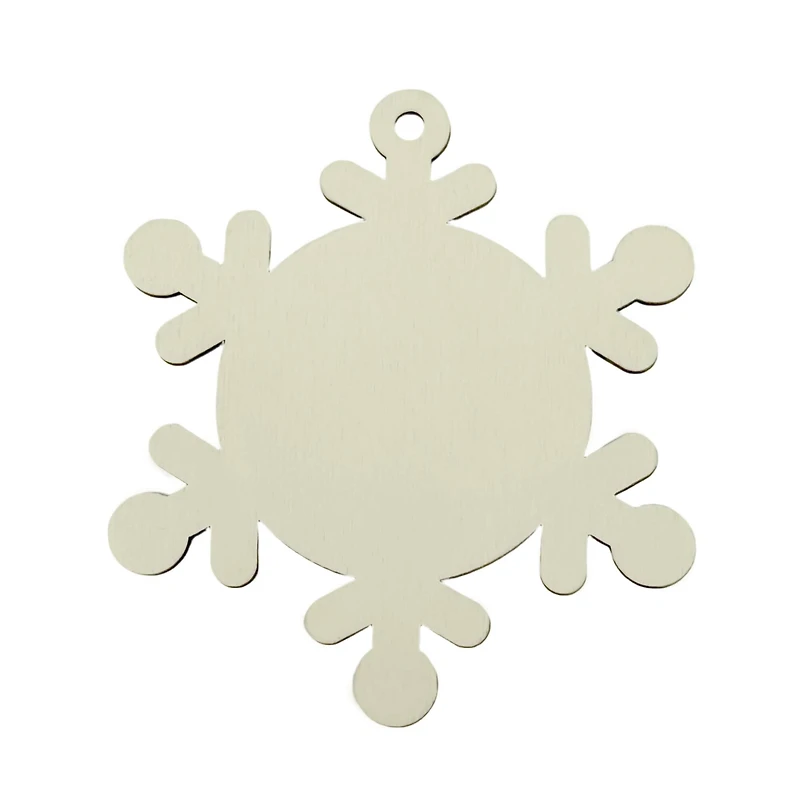3.5" DIY Plywood Snowflake Ornaments, 50ct. by Make Market®