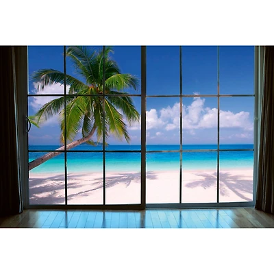 Dimex Beach Window View Wall Mural