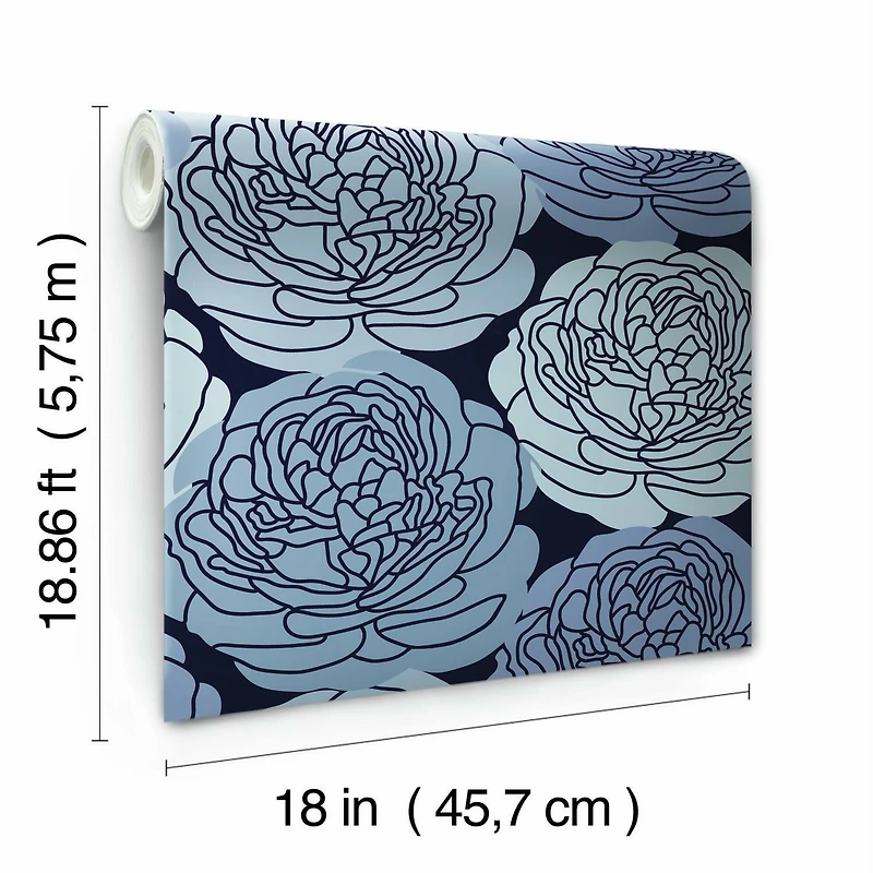 RoomMates Bed of Roses Peel & Stick Wallpaper