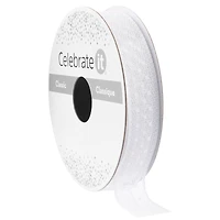 5/8" x 7yd. White Lace Ribbon by Celebrate It™ Classic