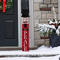 Glitzhome® 42" Nutcracker Wooden Porch Sign