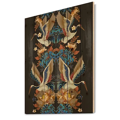 Designart - Chinoiserie With Birds and Peonies IX