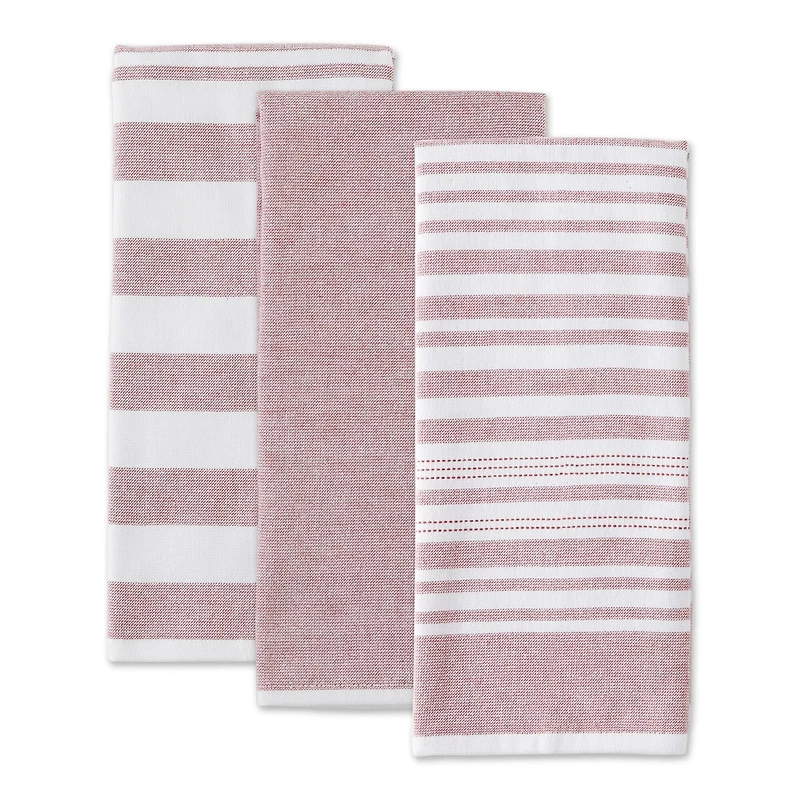 DII® Barn Red French Terry Dishtowel Set