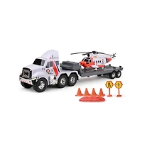 Funrise Mighty Fleet Titans Flatbed Truck with Helicopter