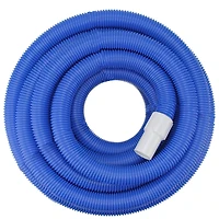 Pool Central 1.5" x 25ft. Blue Blow-Molded PE In-Ground Swimming Pool Vacuum Hose with Swivel Cuff