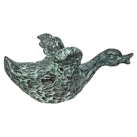 Design Toscano Lindell Pond Bronze Ducks Spitting Sliding Duck Garden Statue