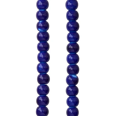 12 Pack: Sapphire Ceramic Round Beads, 6mm by Bead Landing™