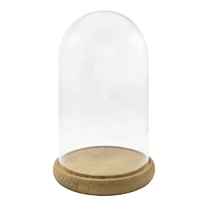 9.5" Glass Cloche with Wood Base by Ashland®