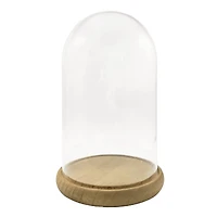 9.5" Glass Cloche with Wood Base by Ashland®