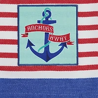 DII® Anchor's Away Collection Embellished Patch Kitchen Dishtowels, 2ct.