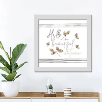 Hello Autumn Framed Print Wall Art