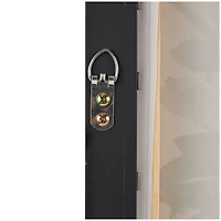 30" x 40" Blue Canvas Floral Bouquet Framed Wall Art with Silver Frame