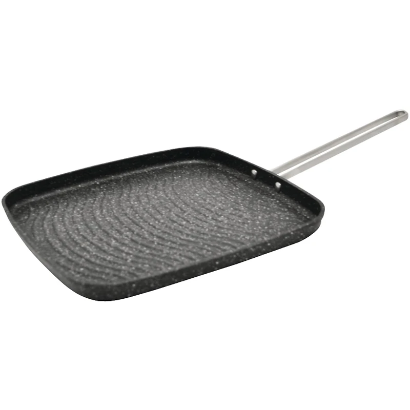 THE ROCK by Starfrit 10" Grill Pan With Stainless Steel Wire Handle